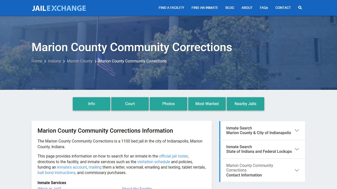 Marion County Community Corrections - Jail Exchange